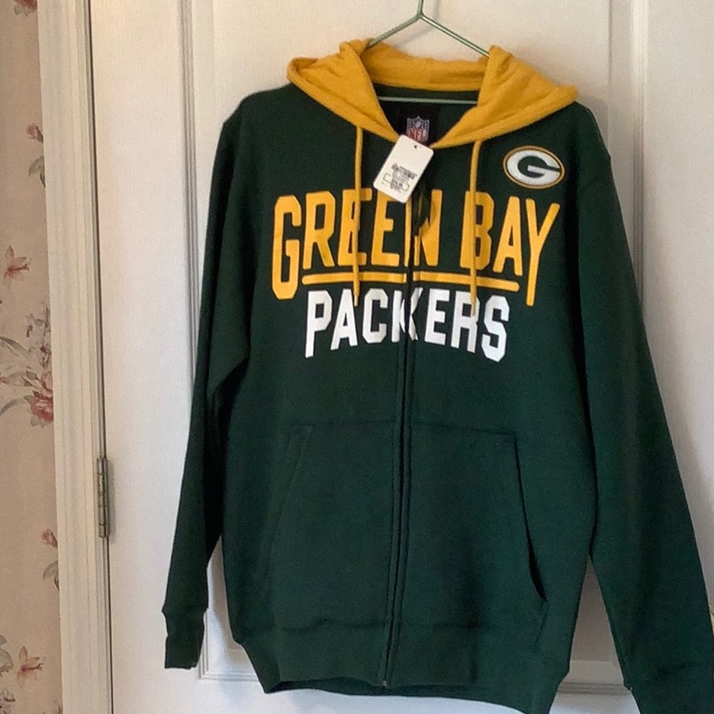NFL men’s green bay packer zip up hoodie